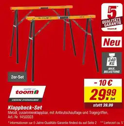 toom Baumarkt Toom klappbock-set Angebot