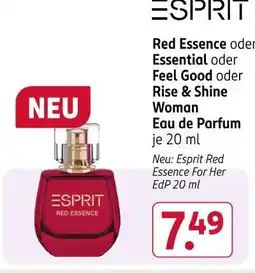 Rossmann Esprit red essence Angebot