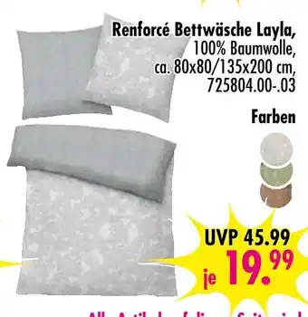 Möbel Boss Renforcé bettwäsche layla Angebot