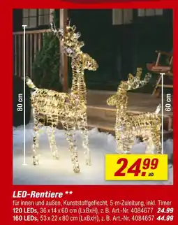 toom Baumarkt Led-rentier 120 leds Angebot