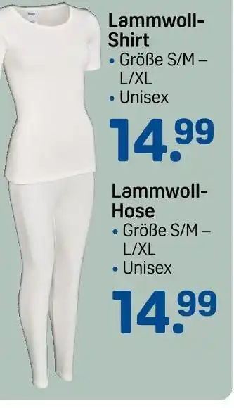 Rossmann Lammwoll-shirt Angebot