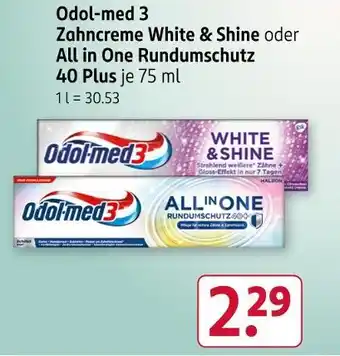 Rossmann Odol-med 3 white & shine Angebot