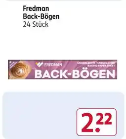 Rossmann Fredman back-bögen Angebot