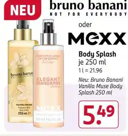 Rossmann Bruno banani vanilla muse body splash Angebot