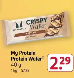 Rossmann Myprotein protein wafer Angebot