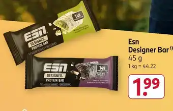 Rossmann Esn designer protein bar white chocolate pistachio flavor Angebot