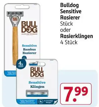 Rossmann Bulldog sensitive rasierer Angebot