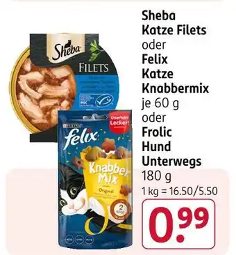 Rossmann Sheba katze filets Angebot