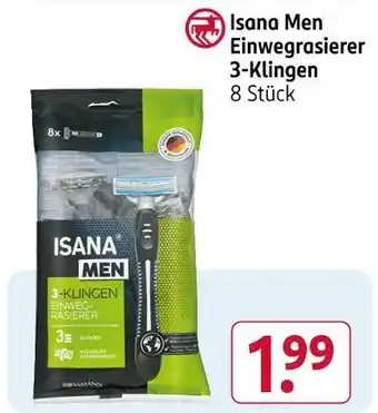 Rossmann Isana men einwegrasierer 3-klingen Angebot