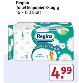 Rossmann Regina toilettenpapier 3-lagig Angebot