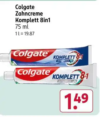Rossmann Colgate zahncreme komplett 8in1 Angebot