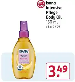 Rossmann Isana intensive pflege body oil Angebot