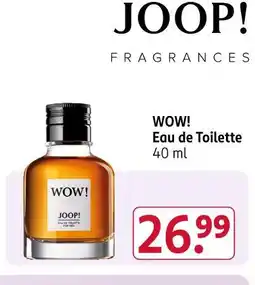 Rossmann Joop! wow! eau de toilette Angebot