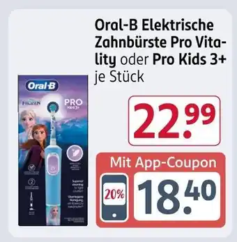 Rossmann Oral-b elektrische zahnbürste pro vitality Angebot