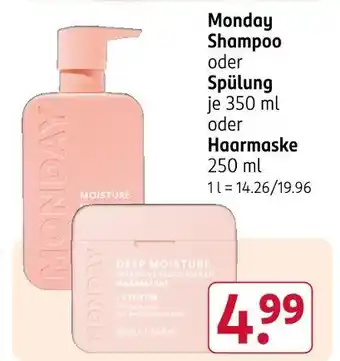 Rossmann Monday shampoo Angebot
