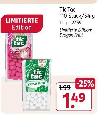 Rossmann Tic tac dragon fruit Angebot