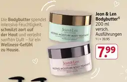 Rossmann Jean & len melting moisture body treatment rosemary ginger Angebot