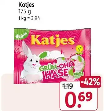 Rossmann Katjes grün-ohr hase Angebot