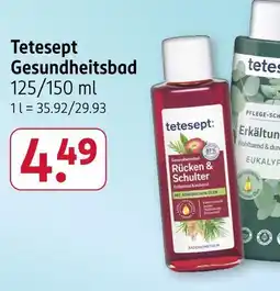 Rossmann Tetesept gesundheitsbad rücken & schulter Angebot