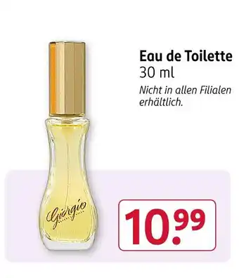 Rossmann Giorgio eau de toilette Angebot