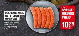 Handelshof WOLFGANG WEIL METT- ODER KOHLWURST Angebot