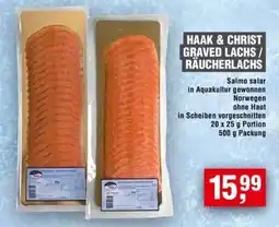 Handelshof HAAK & CHRIST GRAVED LACHS / RÄUCHERLACHS Angebot