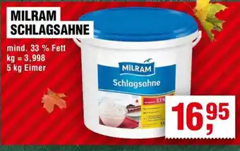 Handelshof MILRAM SCHLAGSAHNE Angebot
