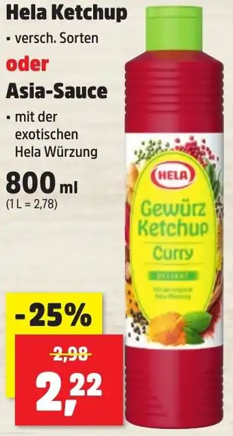 Thomas Philipps Hela Ketchup oder Asia-Sauce Angebot