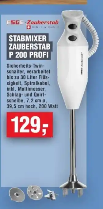Handelshof ESGE- Zauberstab STABMIXER ZAUBERSTAB P 200 PROFI Angebot