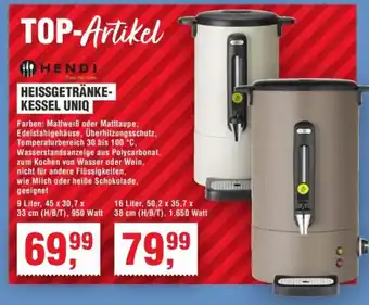 Handelshof HENDI HEISSGETRÄNKE- KESSEL UNIQ Angebot