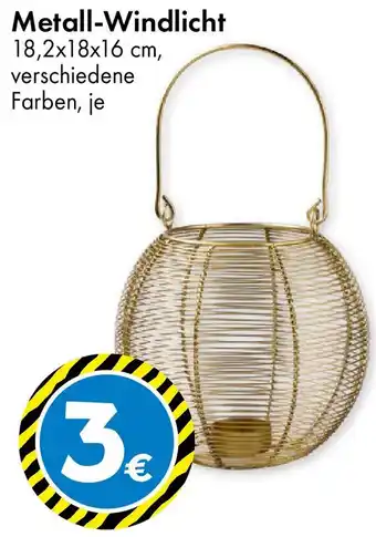 TEDi Metall-Windlicht Angebot