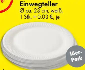 TEDi Einwegteller Angebot