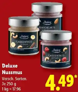 Lidl Deluxe Nussmus Angebot