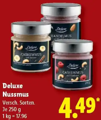 Lidl Deluxe Nussmus Angebot