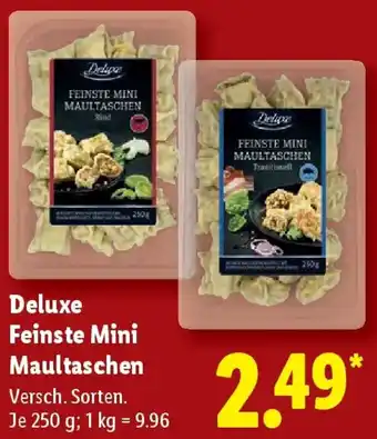 Lidl Deluxe Feinste Mini Maultaschen Angebot