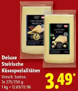 Lidl Deluxe Steirische Käsespezialitäten Angebot