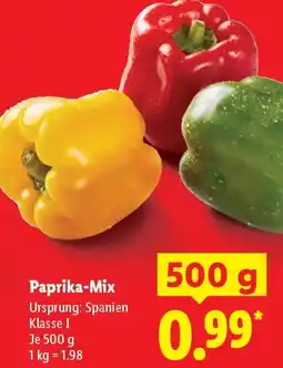 Lidl Paprika-Mix Angebot
