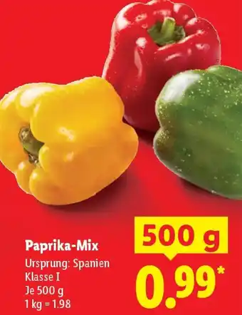 Lidl Paprika-Mix Angebot