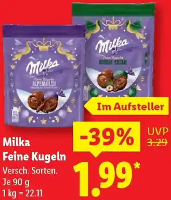 Lidl Milka Feine Kugeln Angebot