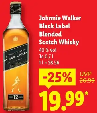 Lidl Johnnie Walker Black Label Blended Scotch Whisky Angebot