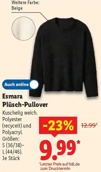 Lidl Esmara Plüsch-Pullover Angebot