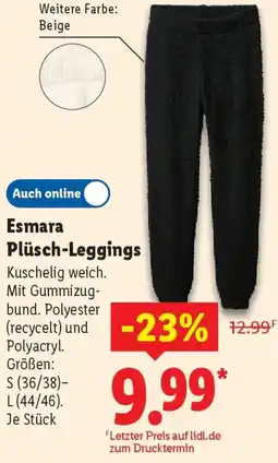 Lidl Esmara Plüsch-Leggings Angebot