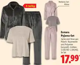 Lidl Esmara Pyjama-Set Angebot