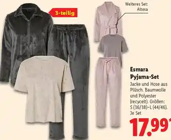 Lidl Esmara Pyjama-Set Angebot