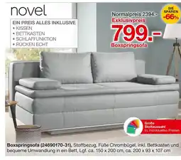 Möbelzentrum Pforzheim Novel boxspringsofa Angebot