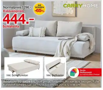 Möbelzentrum Pforzheim Carryhome schlafsofa Angebot