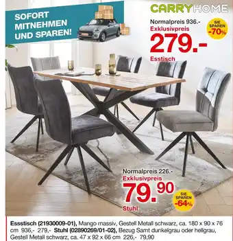 Möbelzentrum Pforzheim Carryhome esstisch Angebot