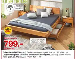 Möbelzentrum Pforzheim Linea natura balkenbett Angebot