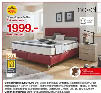 Möbelzentrum Pforzheim Novel boxspringbett Angebot