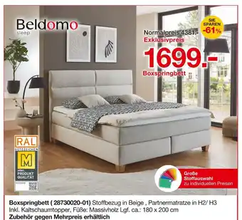Möbelzentrum Pforzheim Beldomo boxspringbett Angebot